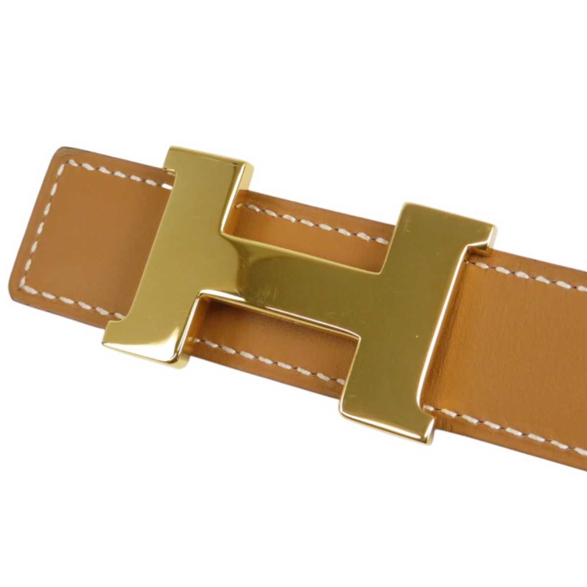 【極美品】HERMESコンスタンスミニリバーシブルベルト　ゴールドバックル70 ベルトバックル 《ミニ・コンスタンス》 & リバーシブルベルト