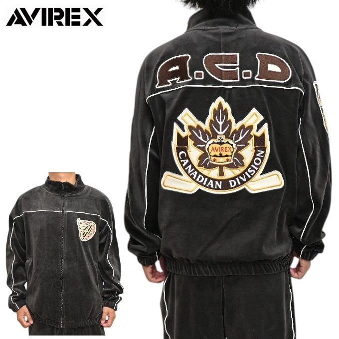 AVIREX アヴィレックス 783-5230024 ベロア ラグランスリーブ