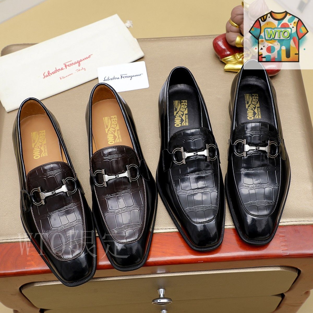 フェラガモ　メンズ　8 ビジネスシューズ FERRAGAMO フェラガモ 靴 メンズ ビジネスシューズ GRANDIOSO