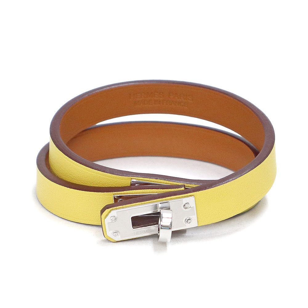 エルメス ミニ ケリー ドゥブルトゥール 2連 ブレスレット #T2 ヴォー 