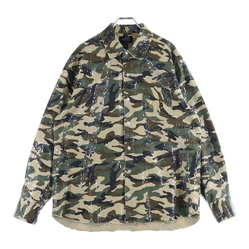 AFB (エーエフビー) SPANGLE SHIRTS スパンコール 迷彩 長袖