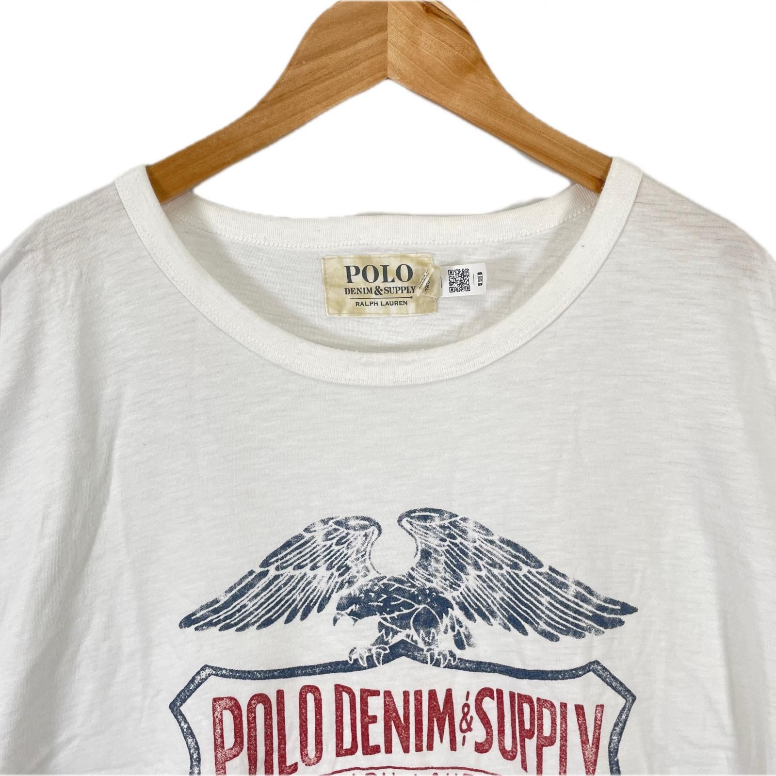 2点まとめDENIM&SUPPLY デニム&サプライ　ラルフローレン白Tシャツ ラルフローレン DENIM&SUPPLY デニム & サプライ ビーズ装飾