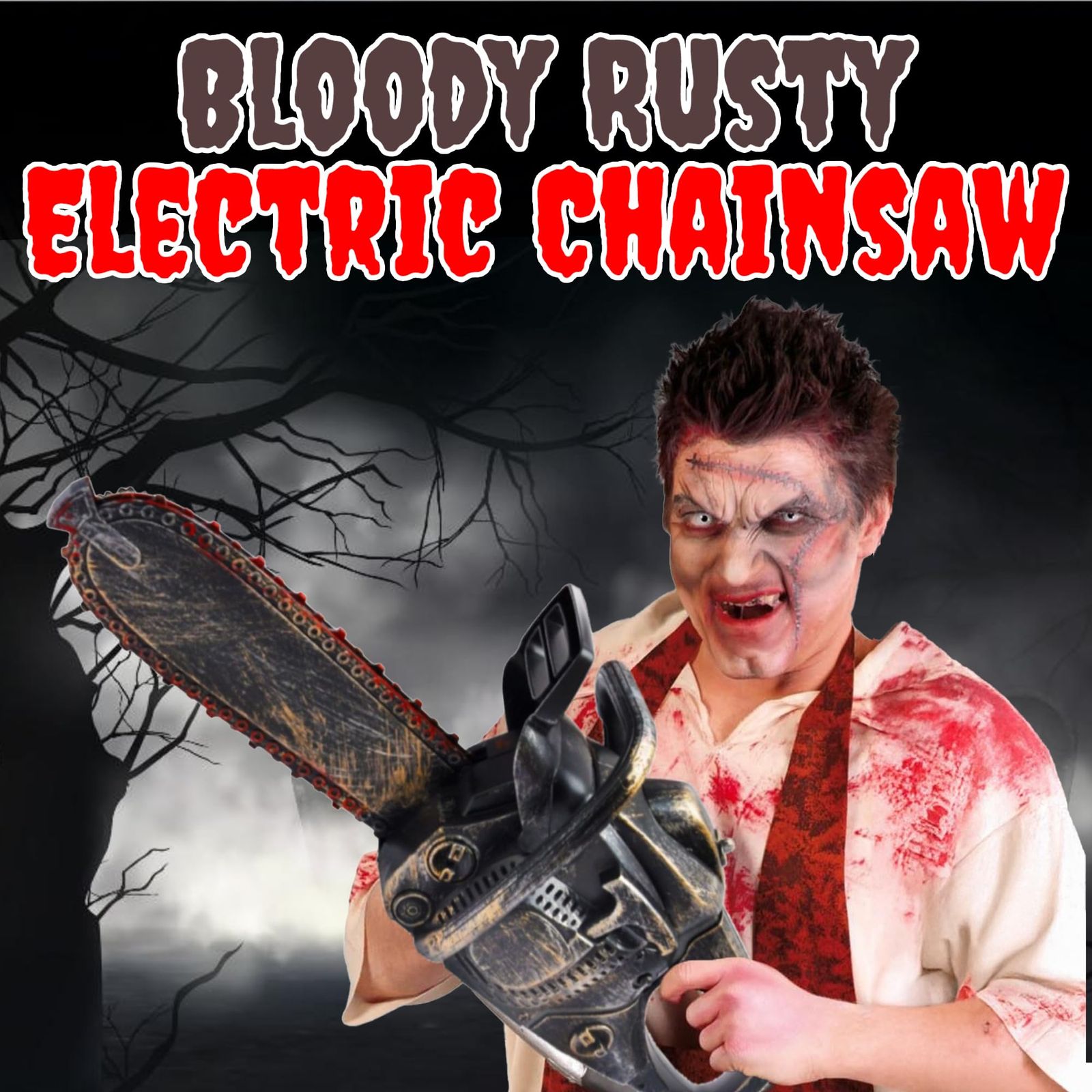 16インチ Bloody Rusty 電動チェーンソー - 電池式チェーンソー 虐殺 