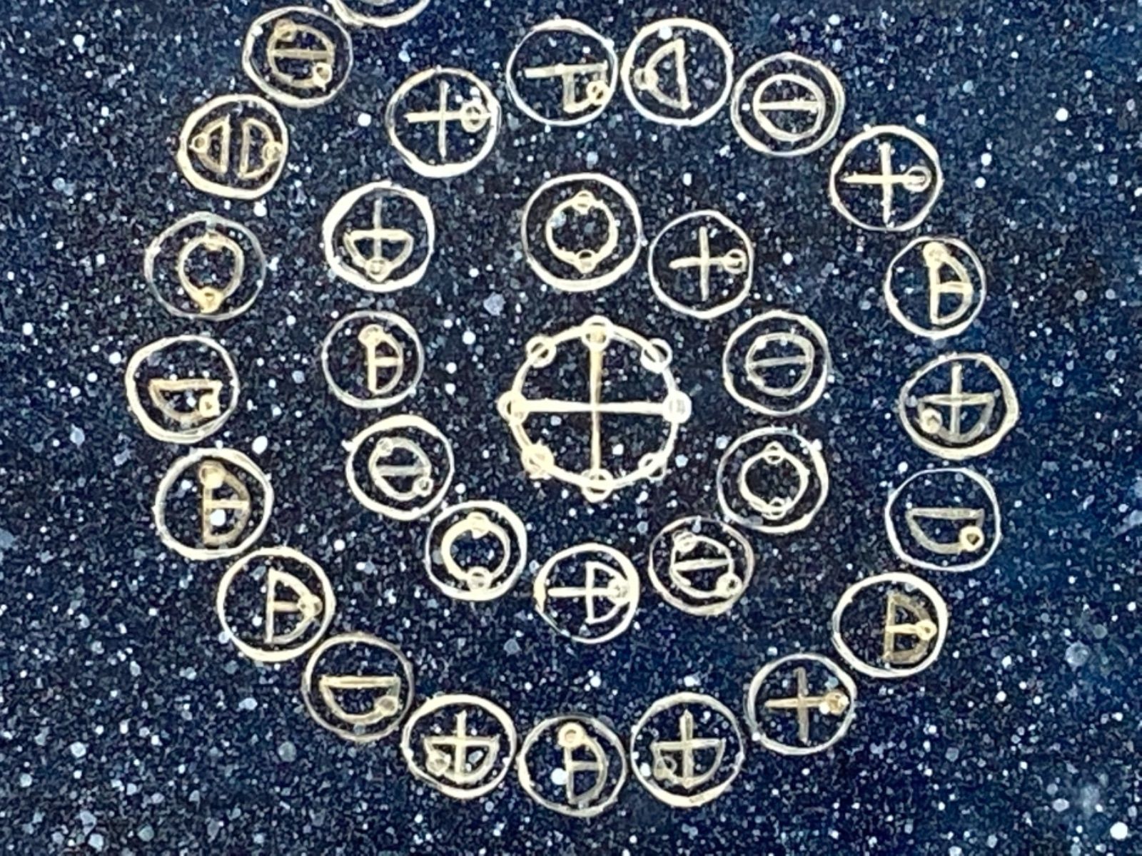 メルカリshops リラックスアートカタカムナ7首 最高の未来を創るヒント付き