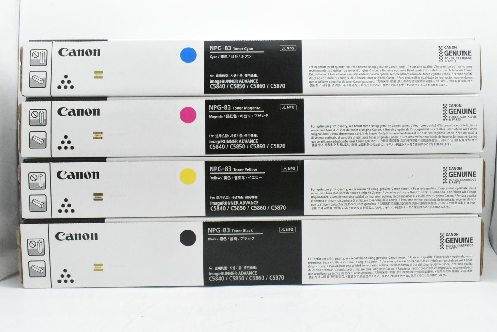 ♥ CANON 純正 トナー NPG-83 4色 シアン マゼンタ イエロー ブラック キャノン IT13P59QIPMW-D-N45-byebye