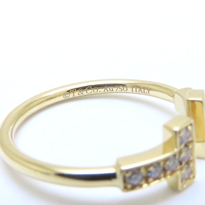 TIFFANY&Co. ティファニー Tワイヤー リング 指輪 ダイヤモンド 12号