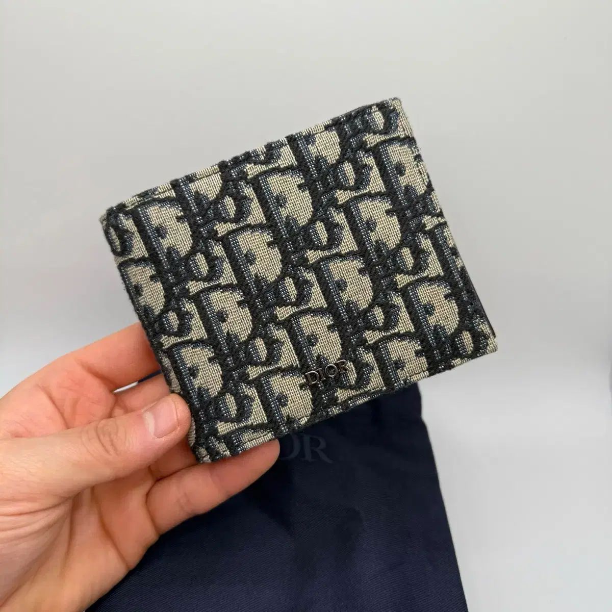 Dior ディオール オブリーク ジャカード 二つ折り財布