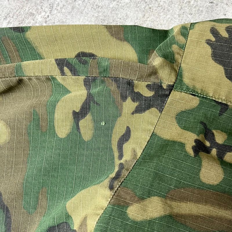 60s US ARMY 米軍実物 4th ERDL グリーンリーフ カモ ジャングル