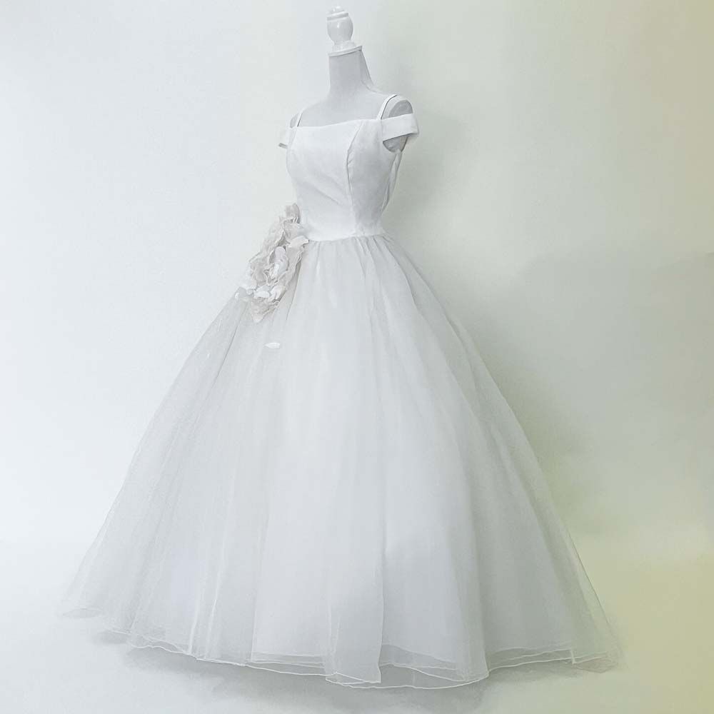 中古 ウェディングドレス 11号T ホワイト FANCY 日本製 ウェディング 