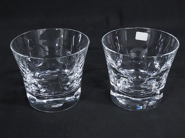 Baccarat バカラ ベルーガ クリスタルガラス タンブラー ロックグラス テーブルウェア 食器 2客セット クリア BM 9265