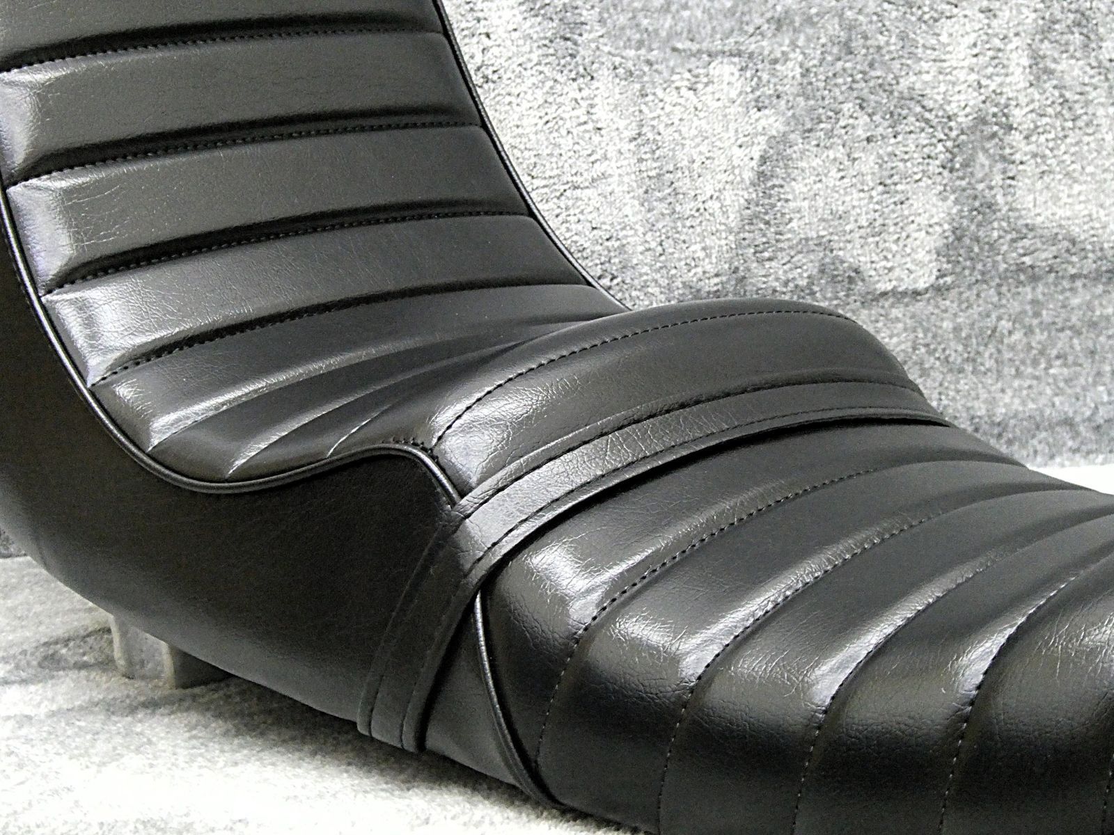 GS400 黒皮 40cm 三段シート/補強入 ブラック 3段シート あんこ