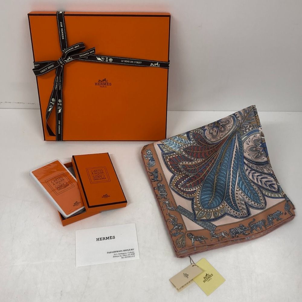 08w10396 エルメス HERMES マハラニの庭 スカーフ