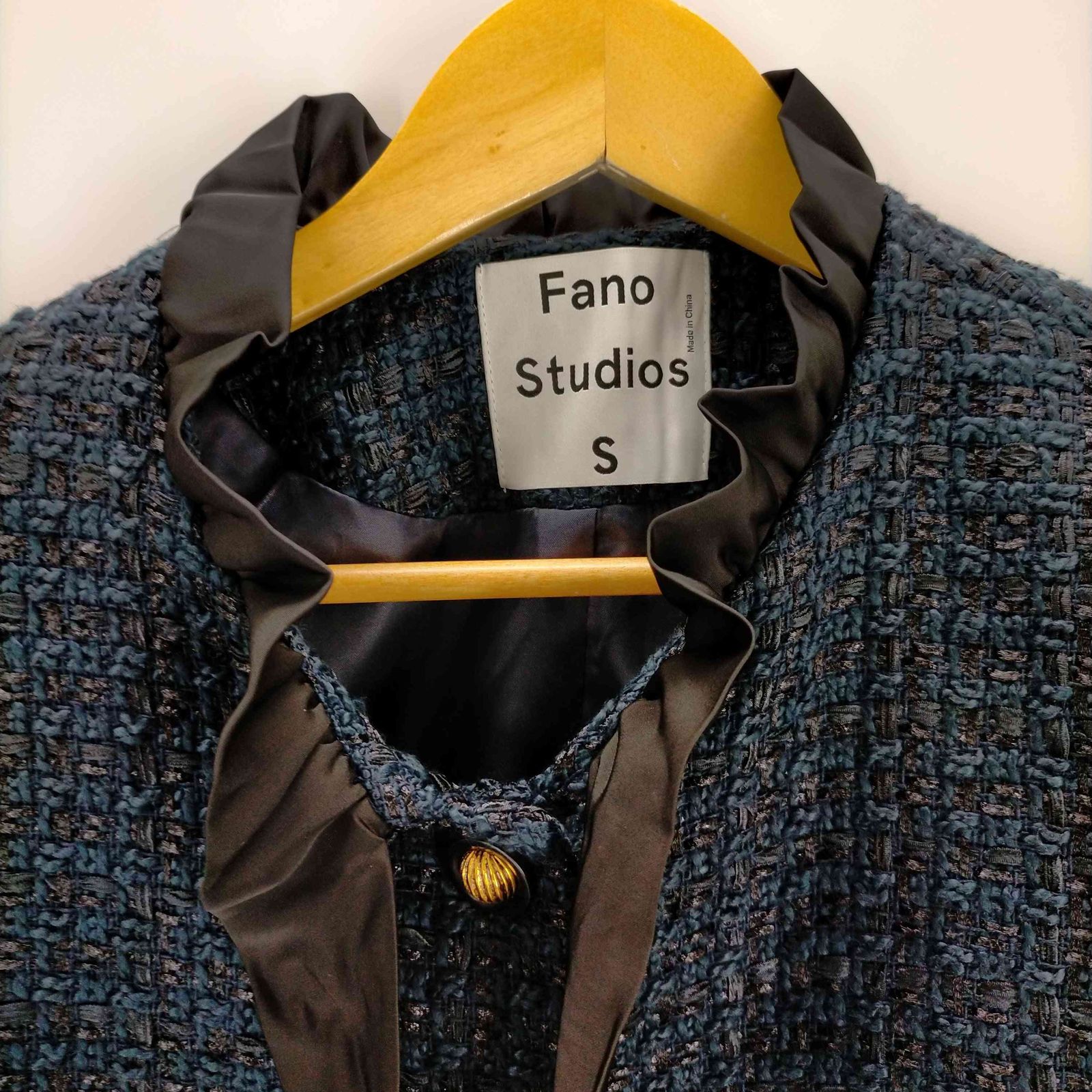 ファノ ストゥディオズ Fano Studios フリルツイードジャケット  