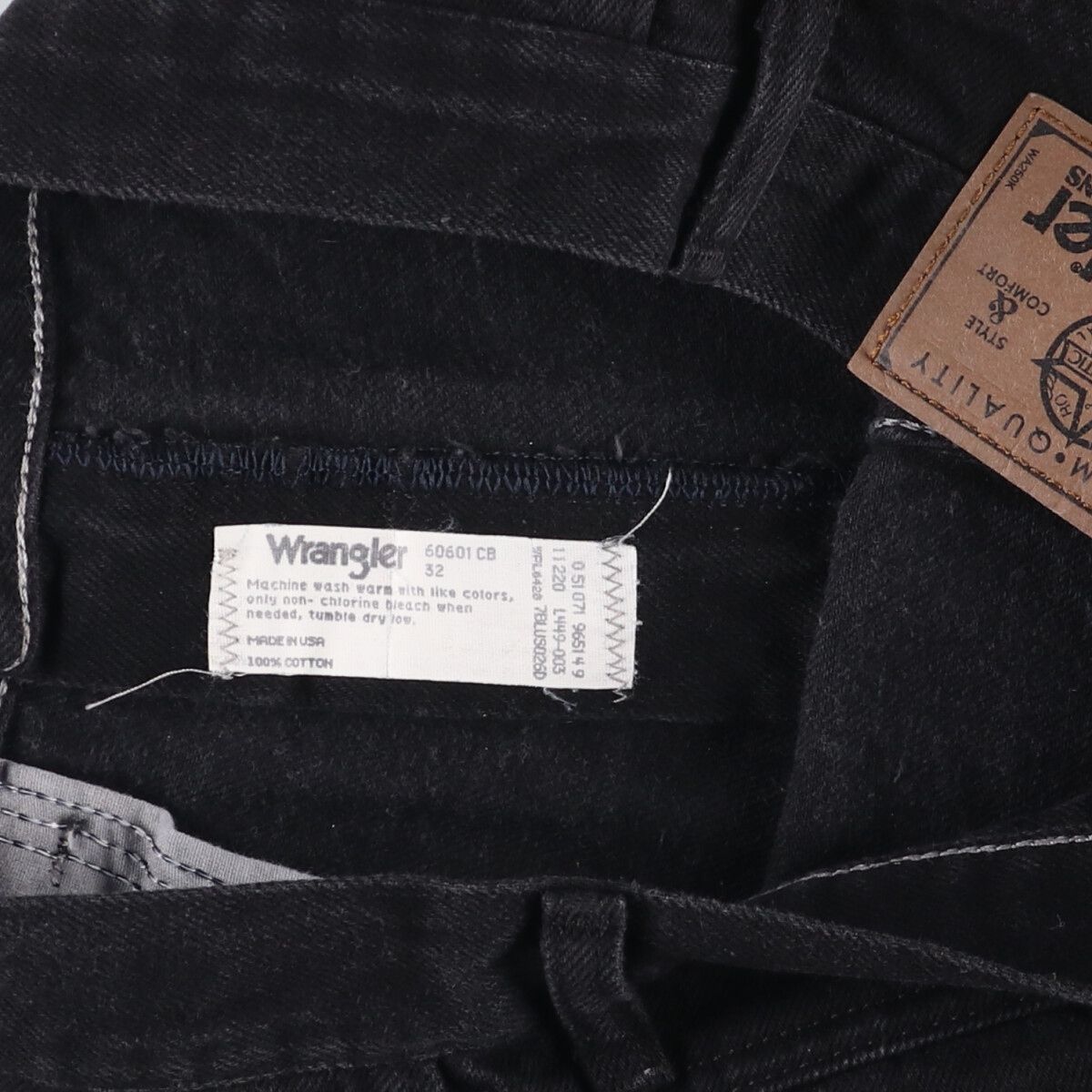 古着 80~90年代 ラングラー Wrangler ブラックデニムショーツ