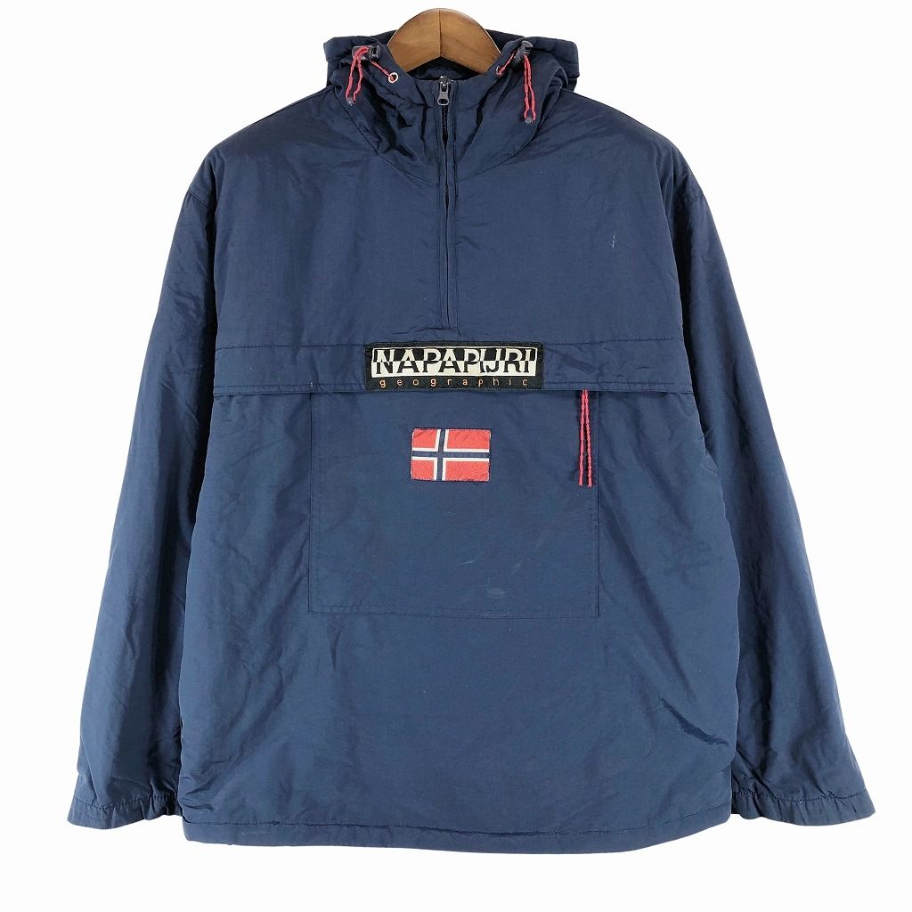 NAPAPIJRI メンズパーカー ナパピリ アノラックパーカー⭐︎オリーブ
