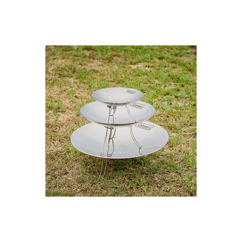 Coleman コールマン ファイアーディスクマックス ステンレス鋼 シルバー アウトドア キャンプ 焚火 BBQ ダッチオーブン 3秒設置 お手入れカンタン ステンレス