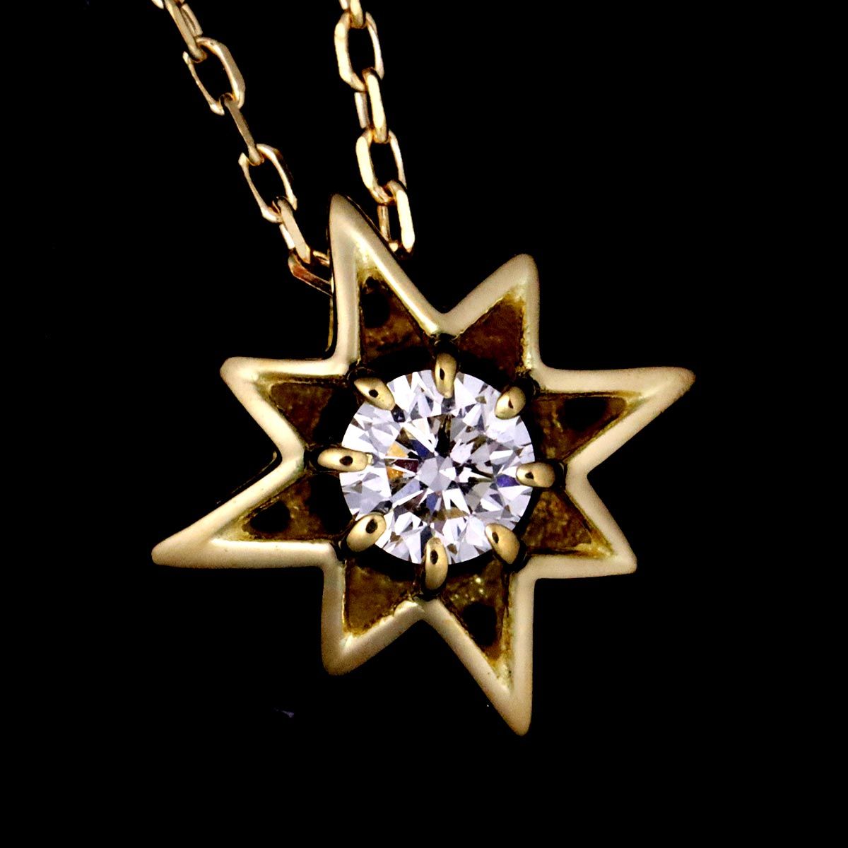 アーカー AHKAH プチクレトワール ダイヤ 0.05ct ネックレス