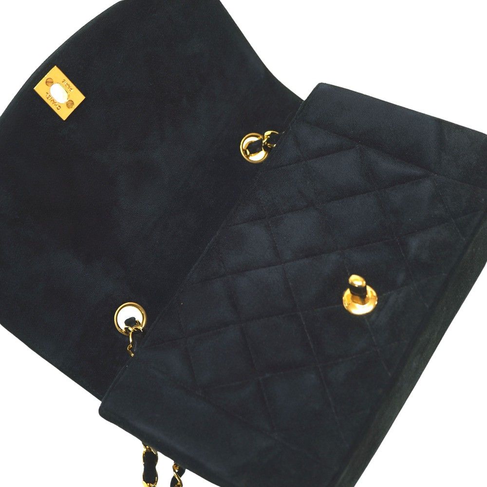 美品 シャネル ダイアナ 22 スウェード マトラッセ チェーン  