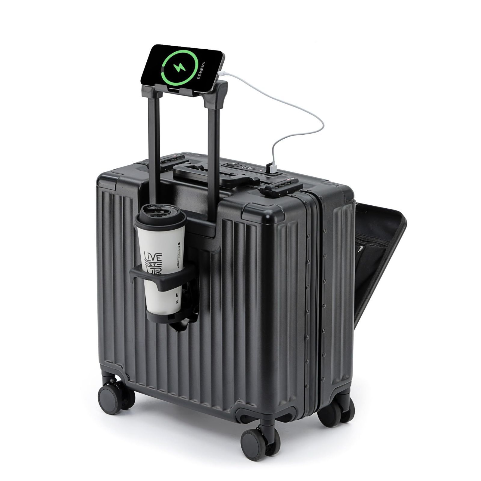 [DIKA] キャリーケース 機内持込 スーツケース フロントオープン 拡張機能 DIKA] キャリーケース スーツケース フロントオープン 拡張機能