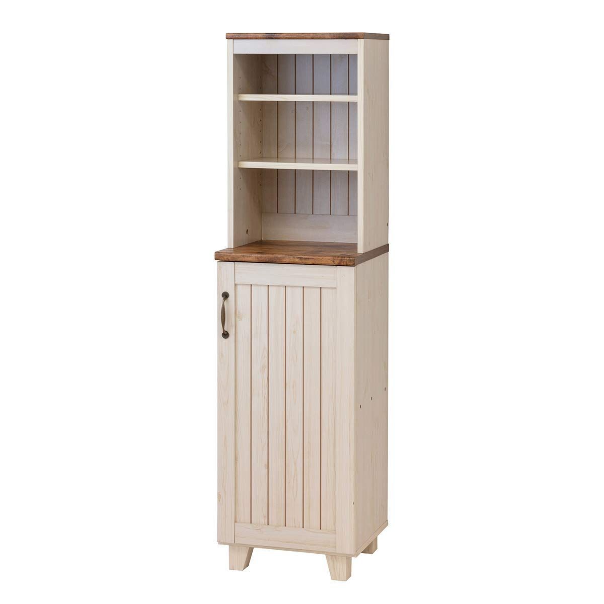 在庫処分 キャビネット 家具 収納 カントリー 036384 幅40cm ホワイト 食器棚 クロシオ