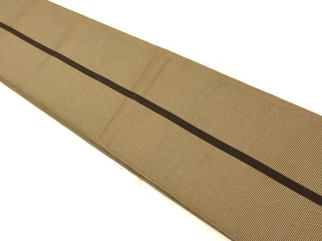 平和屋着物男性　本場筑前博多織　両面角帯　間道　正絹　逸品　AAAP6085fw