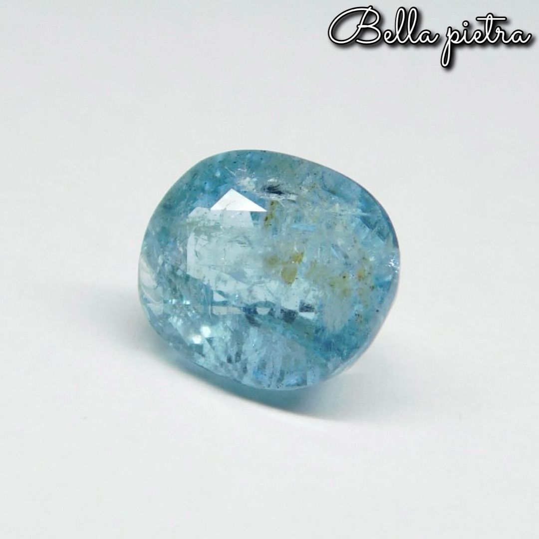 2.92ct☆非加熱☆天然アクアマリン ブラジル産 オーバル ルース パワーストーン Aquamarine 裸石 宝石 天然石 44 - メルカリ