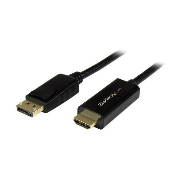 StarTech.com DisplayPort-HDMI変換アダプタケーブル 4K対応 5m オス オス ブラックDP2HDMM5MB 1本