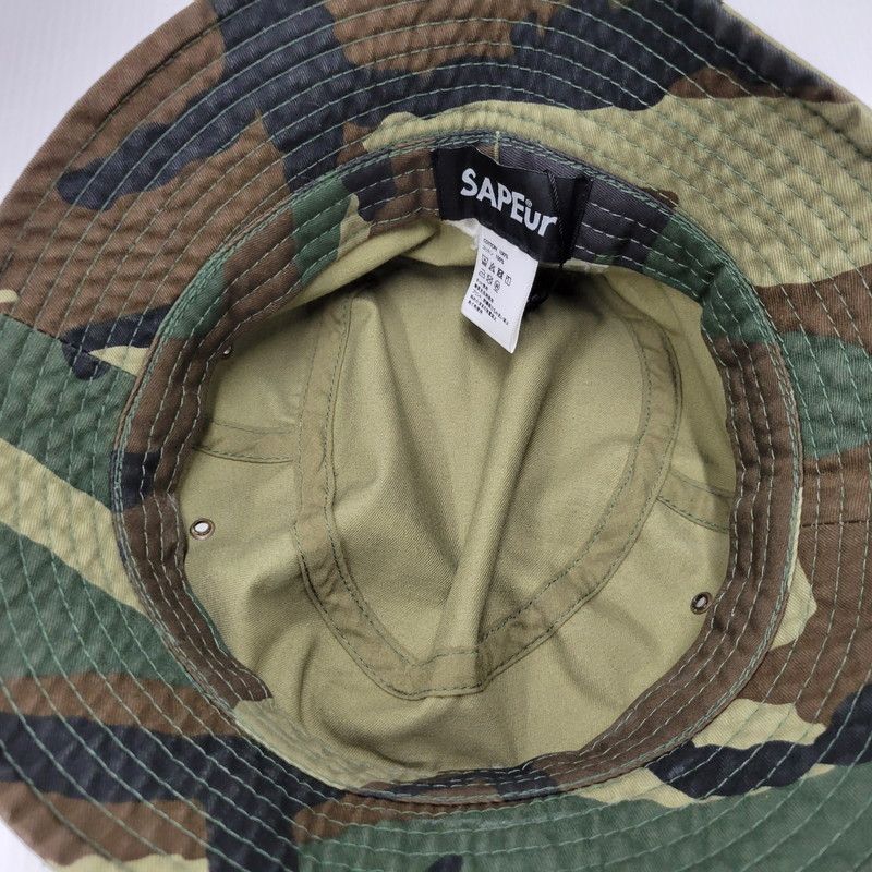 SAPEur サプール × FR2 バケハ 中古品】 SAPEUR サプール CAMO BUCKET HAT カモ バケットハット