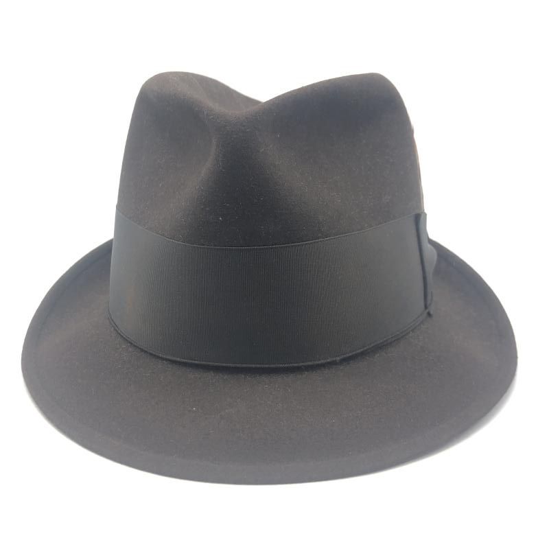 50s Dobbs TWENTY Fedora Hat 7 1|8 ブラウン ドブス 17 240017719257
