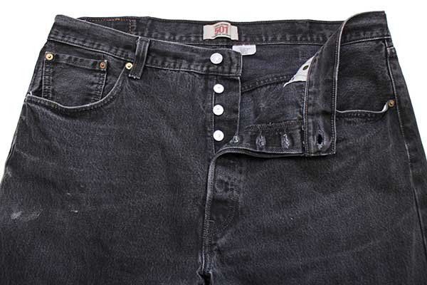 00s Levi'sリーバイス 501 ブラック デニムパンツ w40 L32