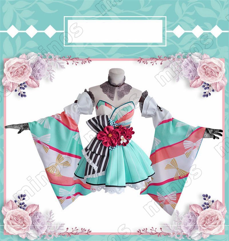 初音ミク コスプレ衣装 39culture2020 かわいい 着物 通販 髪