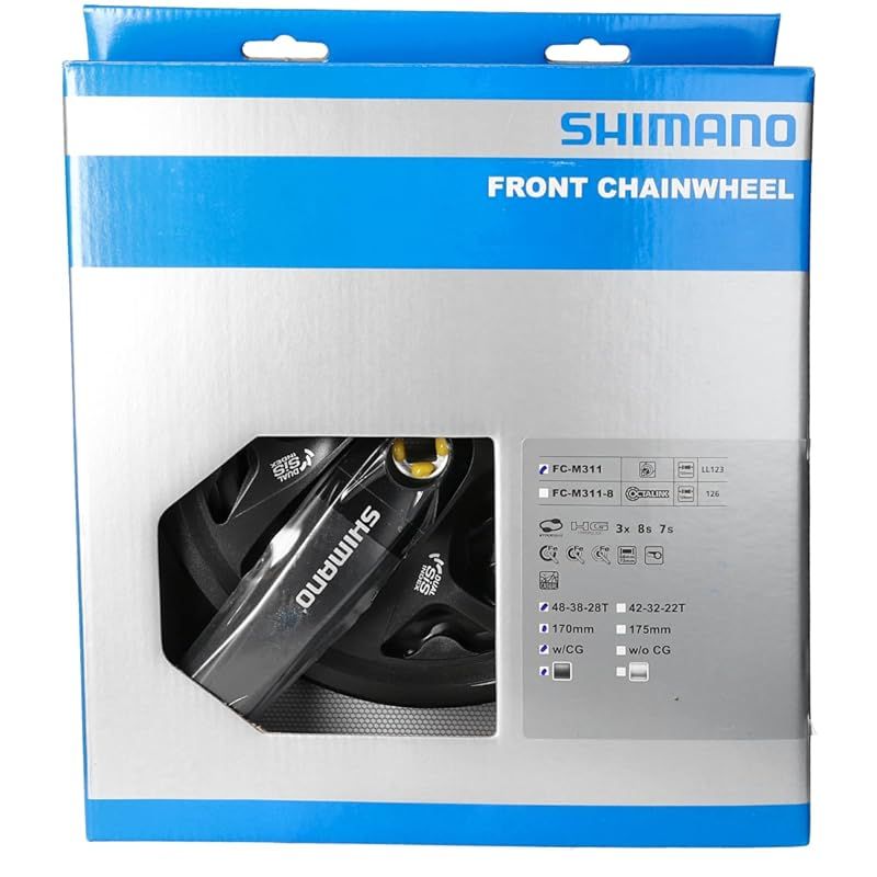 シマノ(SHIMANO) フロントチェーンホイール(MTB) FC-M311 ブラック 48