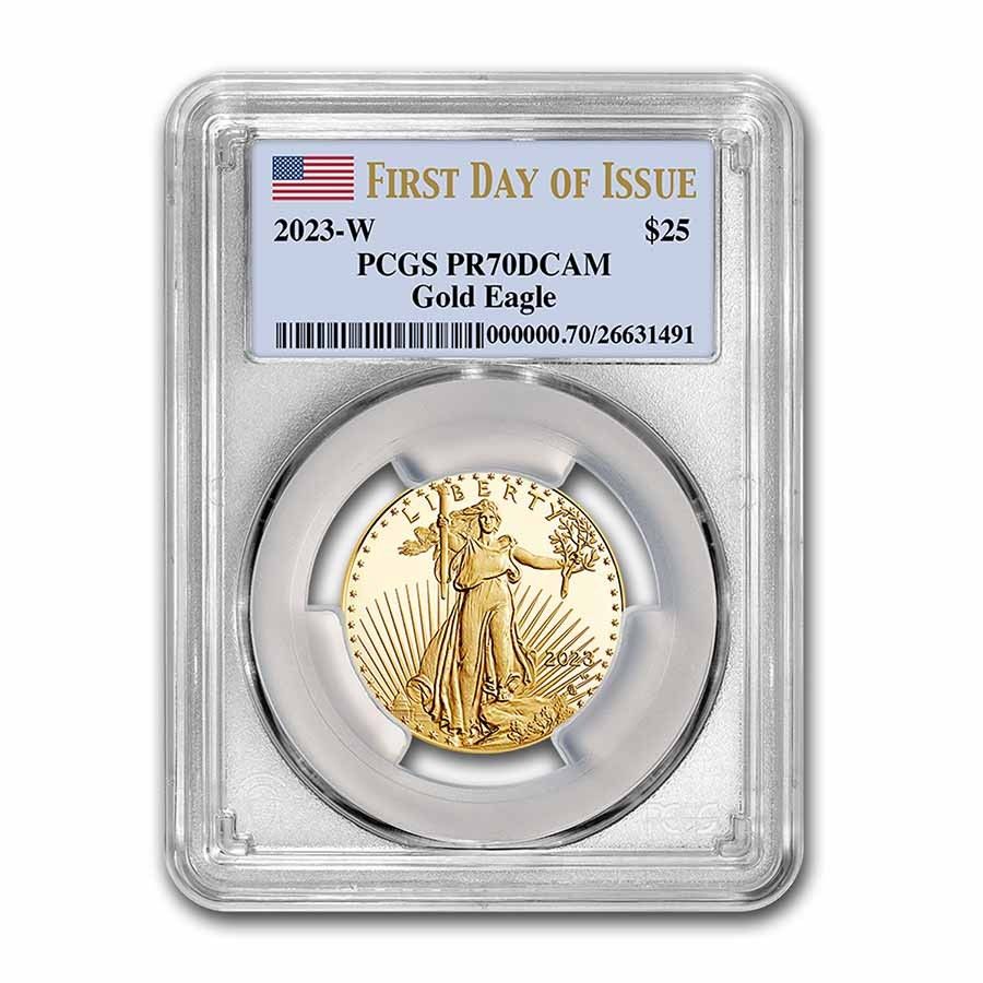 2025-W 1|2 oz Proof G Eagle PR-70 PCGS First Day of Issue
