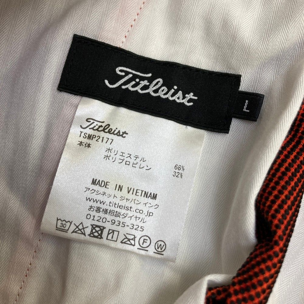 サイズ：L TITLEIST タイトリスト パンツ オレンジ系