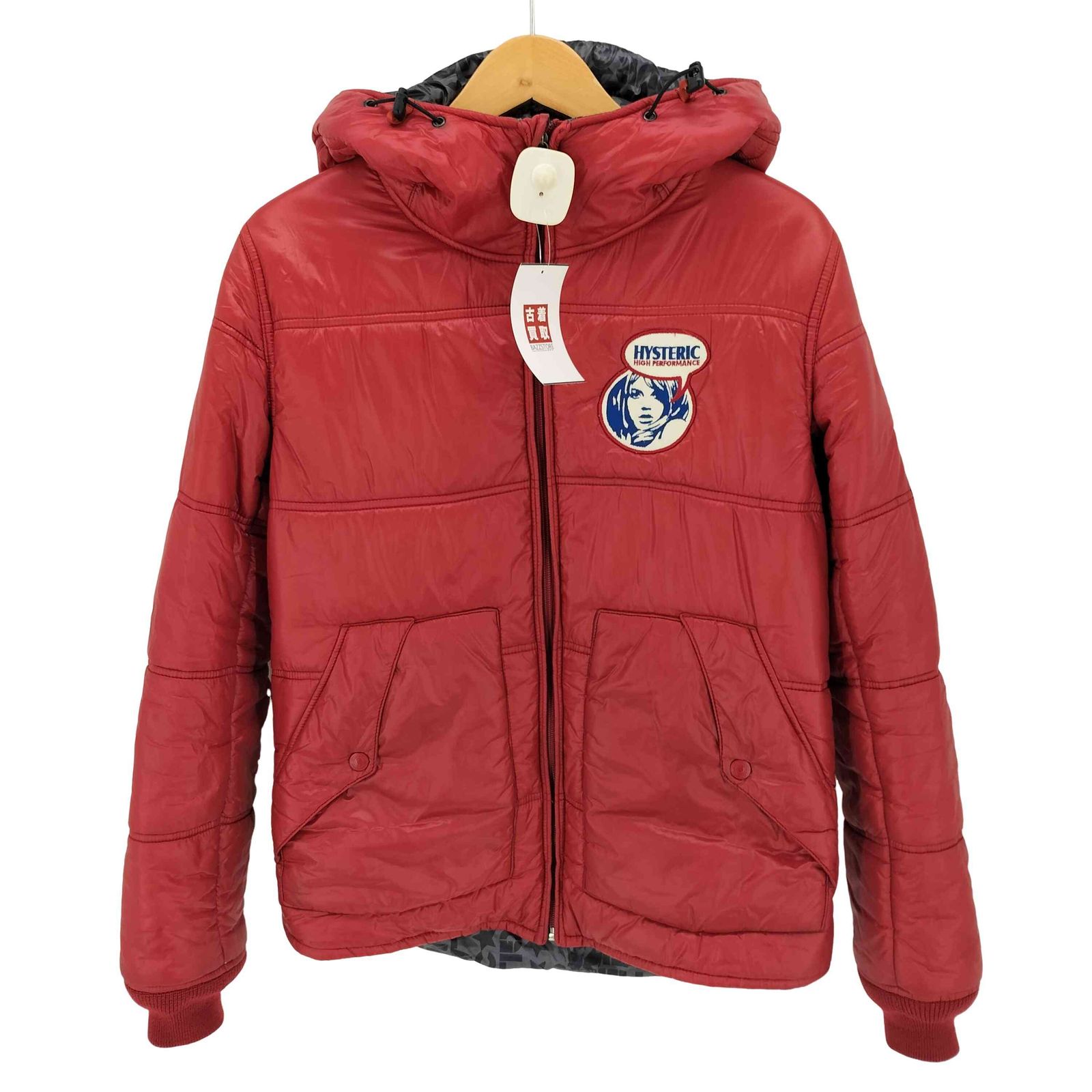 ヒステリックグラマー HYSTERIC GLAMOUR 11AW PLIMALOFT フーデッド ダウンジャケット メンズ import M