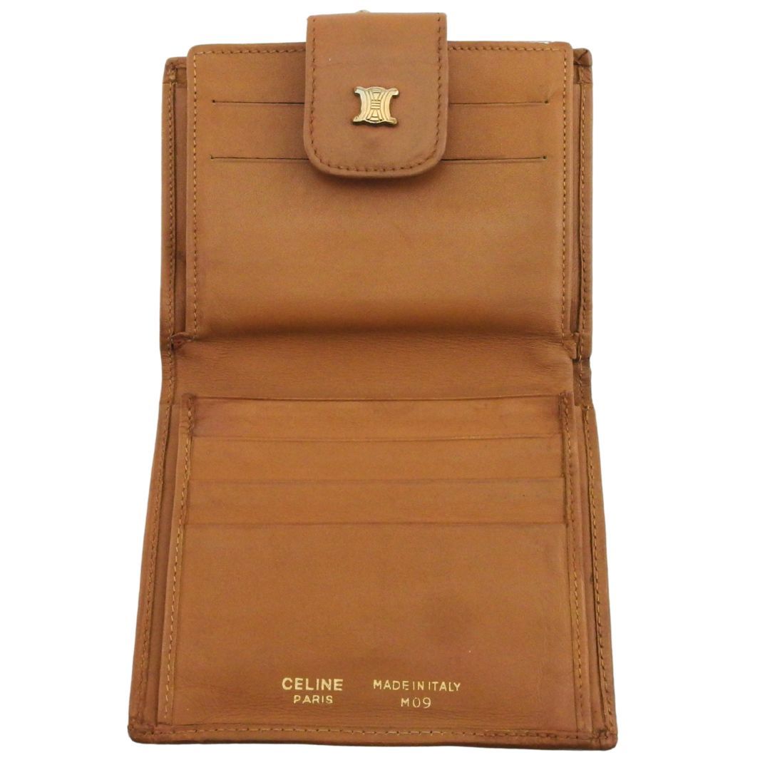 セリーヌ CELINE 二つ折り財布 マカダム ダークブラウン