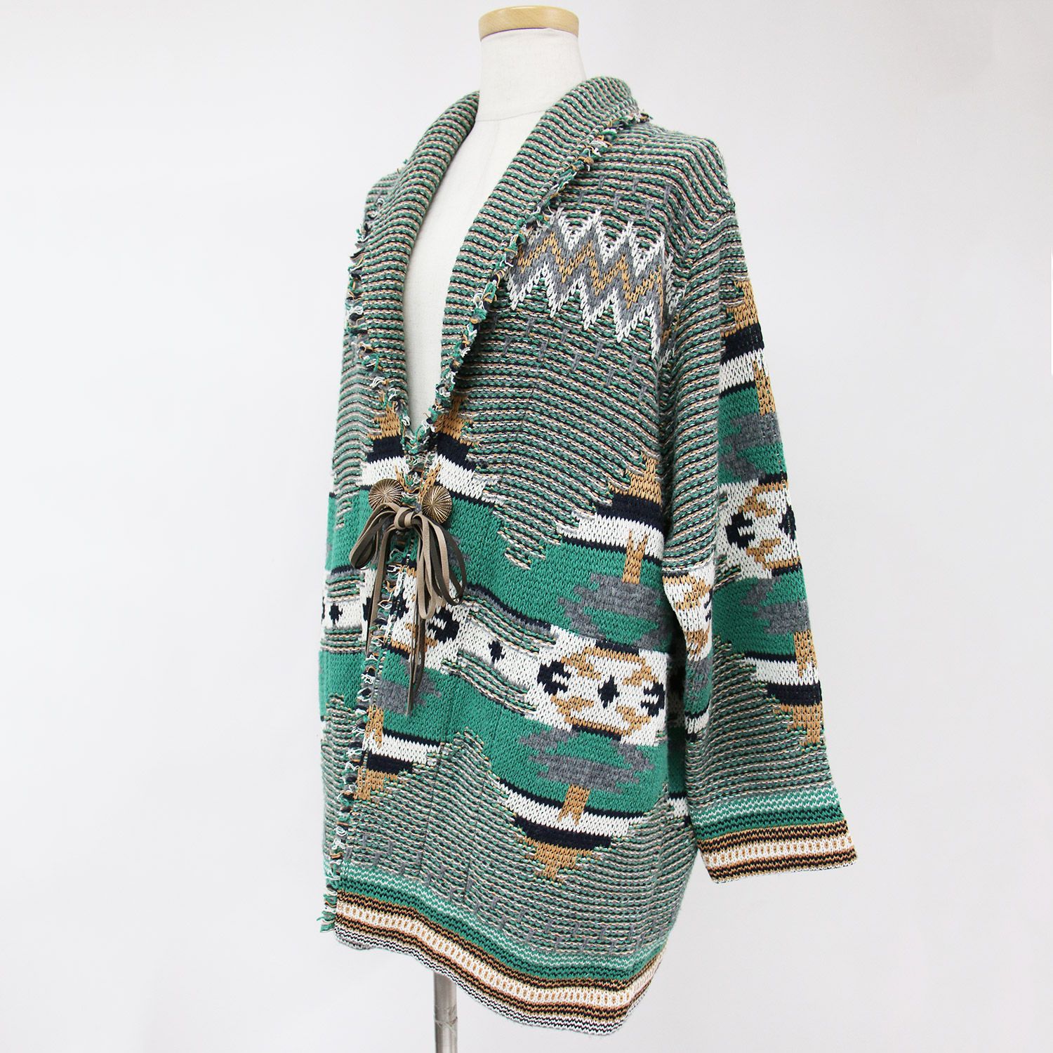 カリフォルニア　ビンテージ　トライバル ガウンカーディガン カリフォルニア ビンテージ トライバル ガウンカーディガン