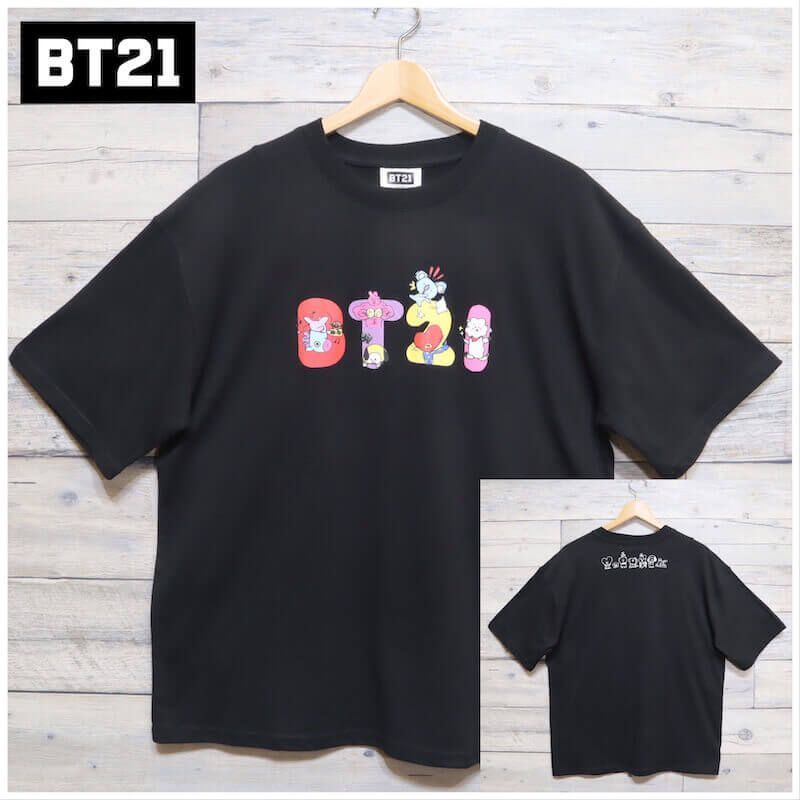 新品 BT21 BTS 半袖 Tシャツ ティーシャツ 半袖Tシャツ ロゴ