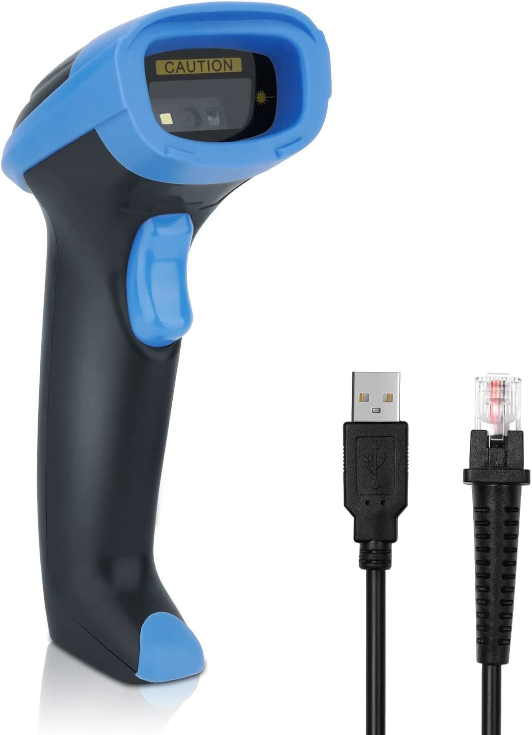 バーコードリーダー,バーコードスキャナー 連続スキャン CMOSイメージ 無指向性 超速い 2D 郵便QRコード 有線バーコードリーダー