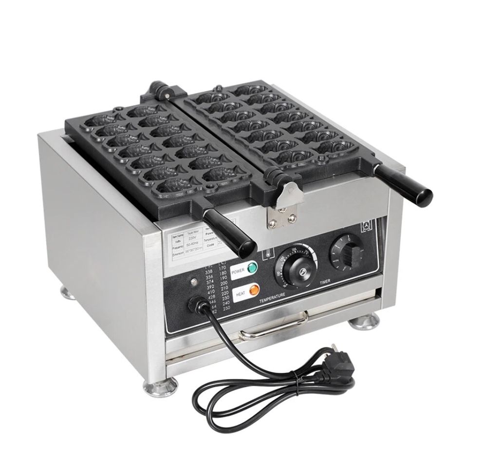 電気たい焼き器 焼き ステンレス製 焦げ付き防止 ミニワッフルアイロン パイプ用 業務用たい焼き機