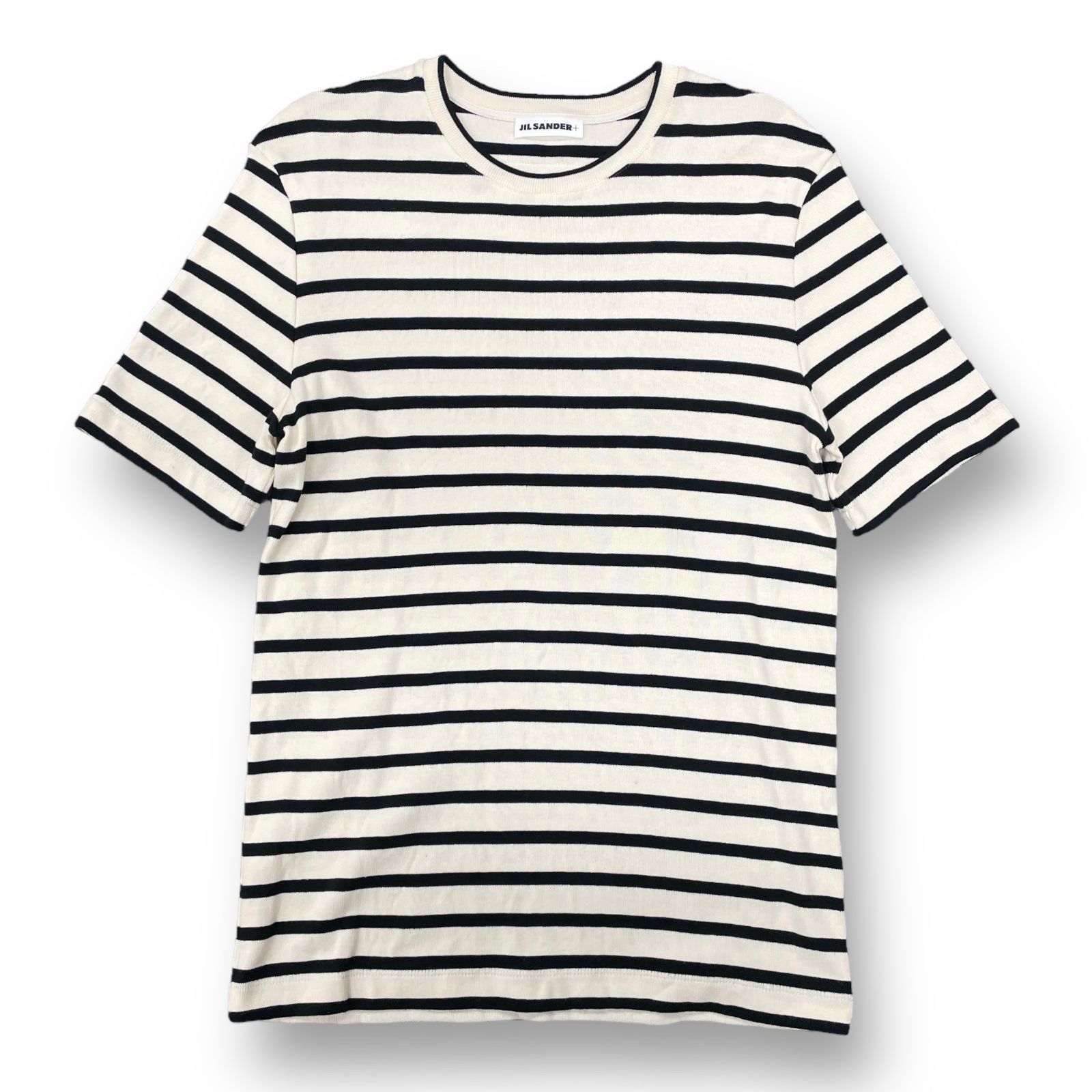 定価50600円 国内正規 JIL SANDER T-SHIRT CN SS コットン ボーダー 