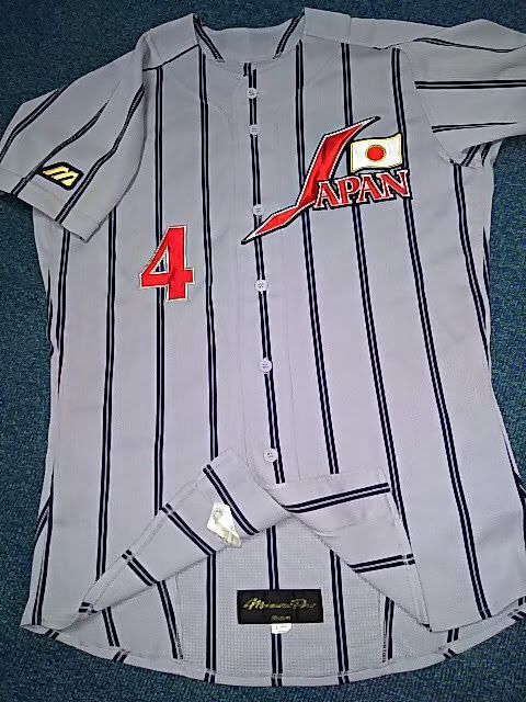 MIZUNOPRO 新品 JAPAN 野球 日本代表 ジャパン 背番号4 全刺繍