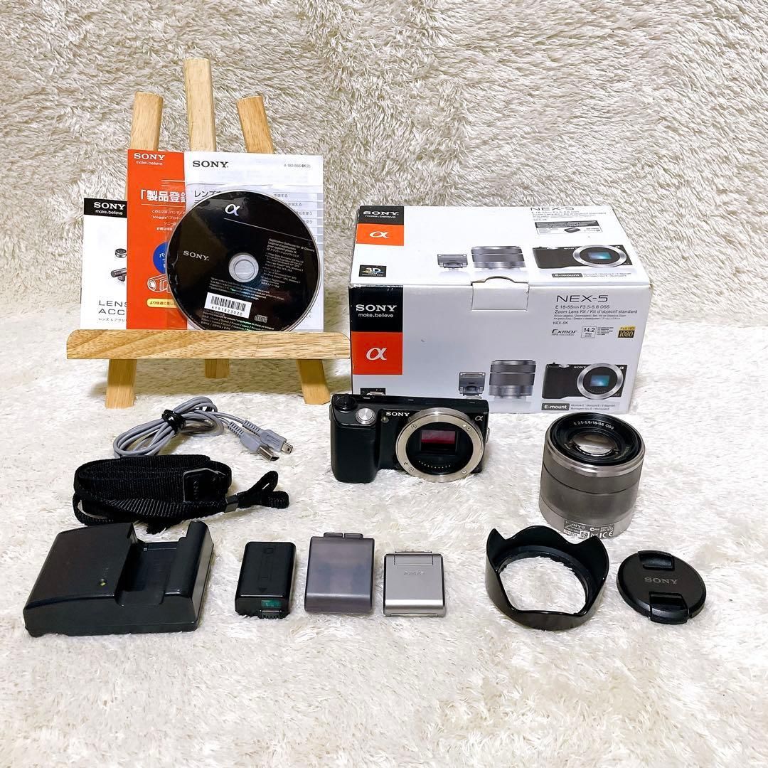 SONY ミラーレス一眼 α NEX 5 ズームレンズキット E 18 55 mm F 3 6 ブラック