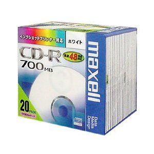 限定SALE，人気SALE maxell データ用 CD-R 700MB 48倍速対応 インクジェットプリンタ対応ホワイト20枚 5mmケース入 CDR700S.ST.PW1P20S [20枚] その他