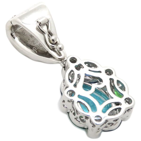 パライバトルマリンk10ペンダントトップ K10枠・パライバトルマリンの