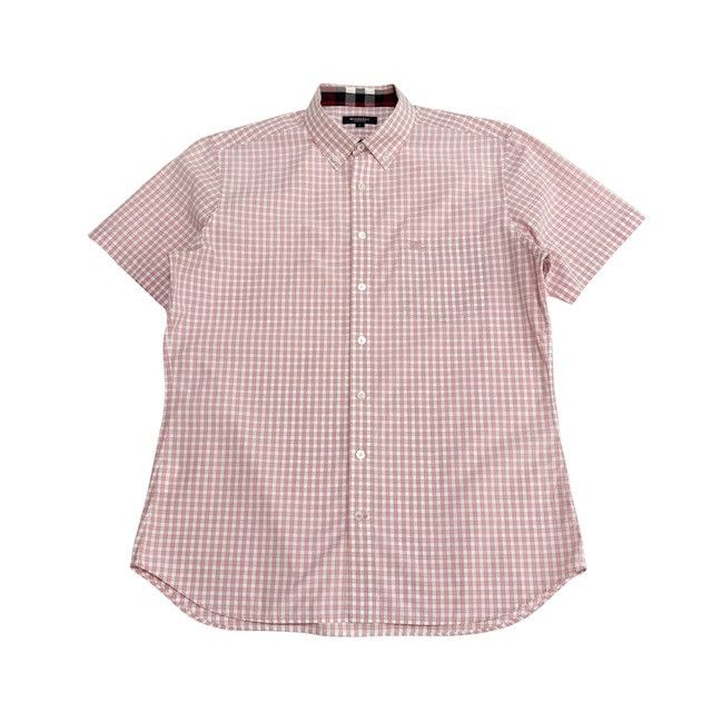 新品未使用　BURBERRY BLACK LABEL 半袖シャツ　ボタンダウン BURBERRY BLACK LABEL - BURBERRY BLACK LABEL バーバリー
