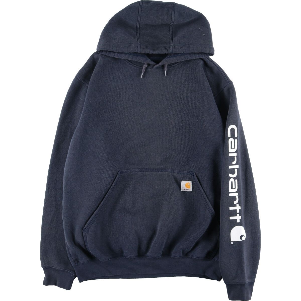 古着 カーハート Carhartt Loose Fit 袖プリント スウェットプルオーバーパーカー メンズM/eaa394583