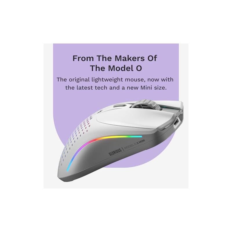 Glorious Model O 2 Mini Wireless Matte White 有線 無線対応 ゲーミングマウス GLO-MS-OMWV2-MW MS0743