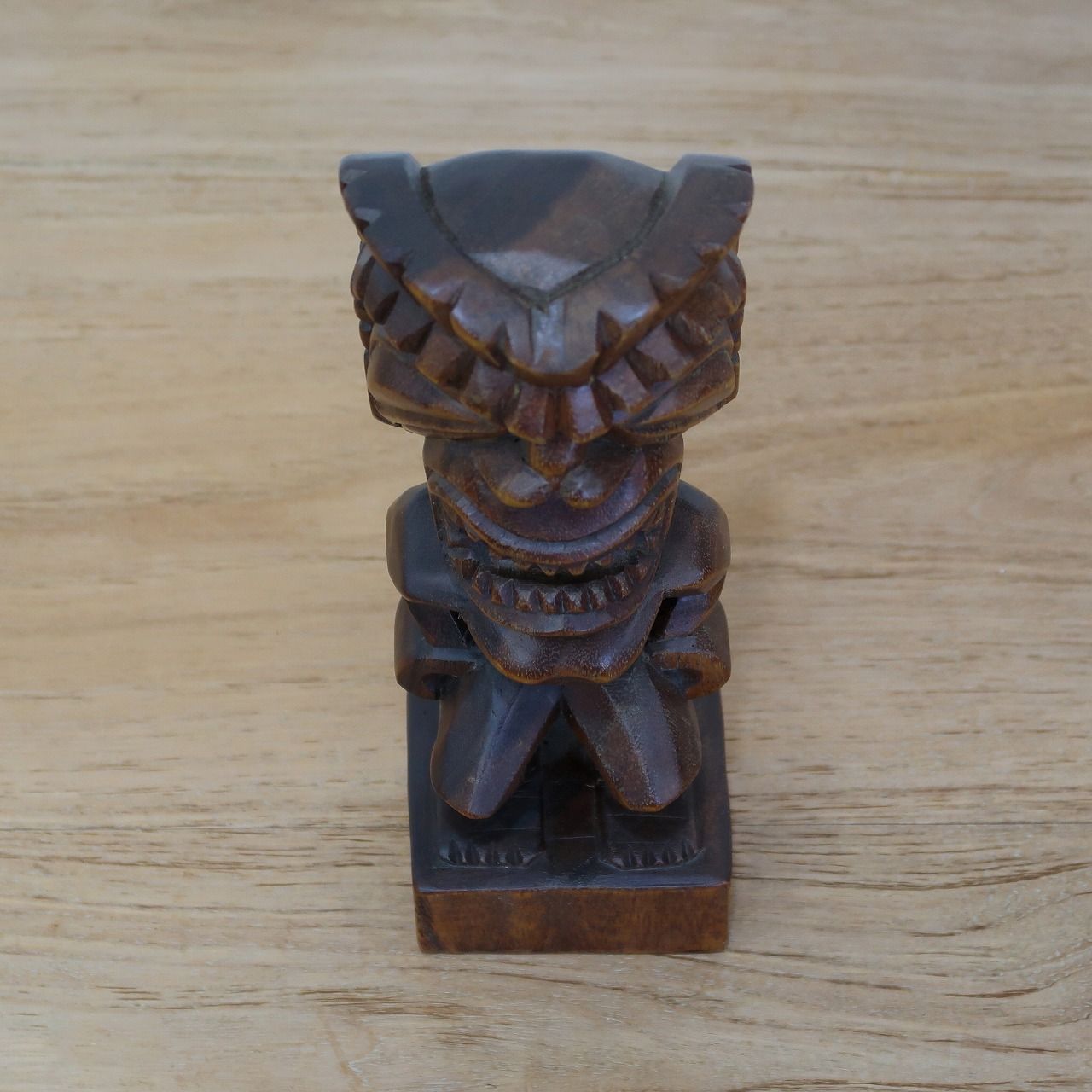 ティキ TIKI 木彫り像 木製 オブジェ ハワイ ポリネシアン 南国 木彫像 ビンテージ tiki ハワイ カナロア ハワイ ヴィンテージ ティキ
