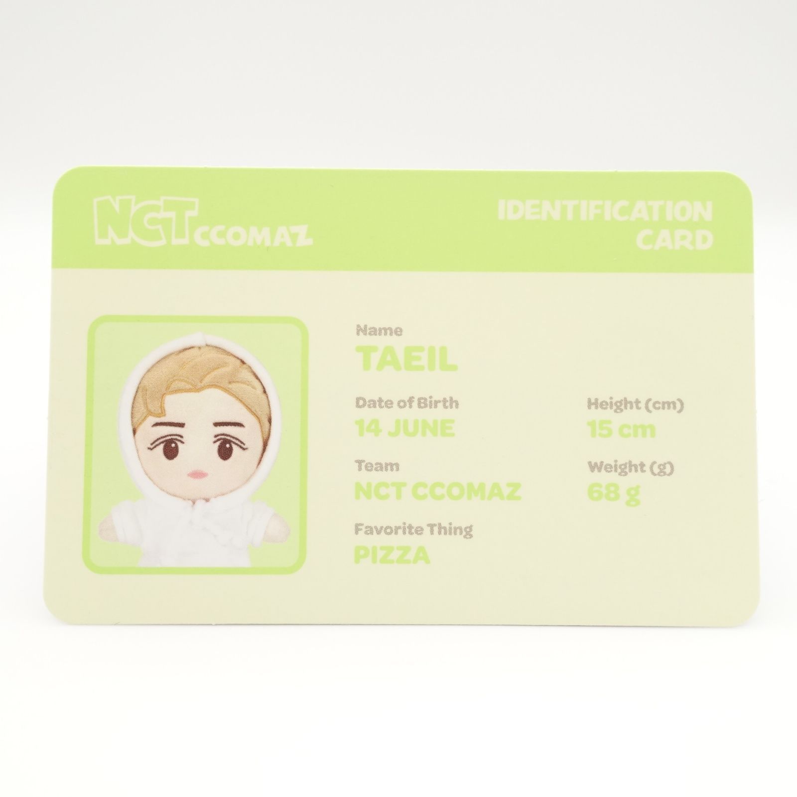 NCT 127 テイル CCOMAZ ランダム トレカ フォト カード Taeil